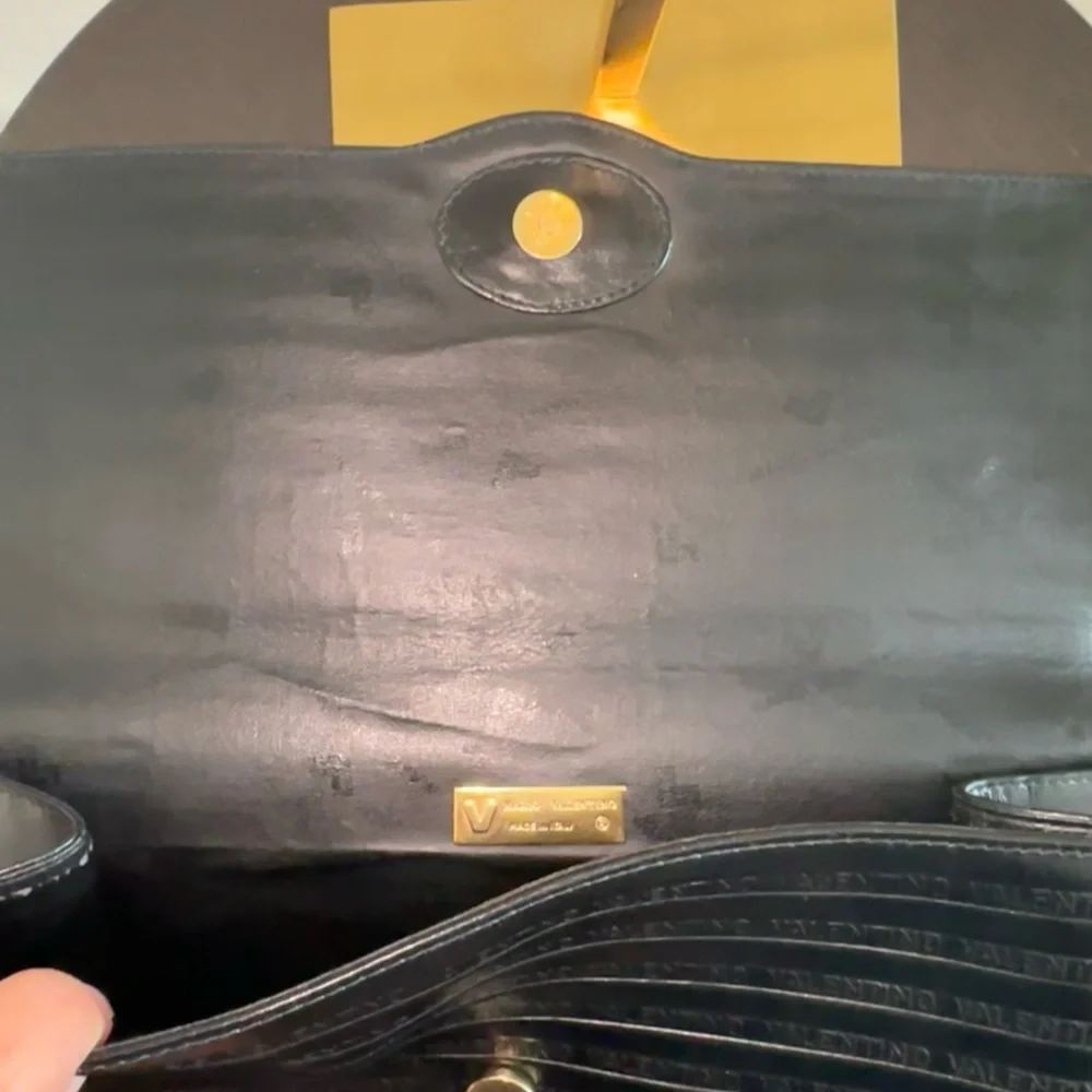 Mario Valentino Vintage Clutch - Black